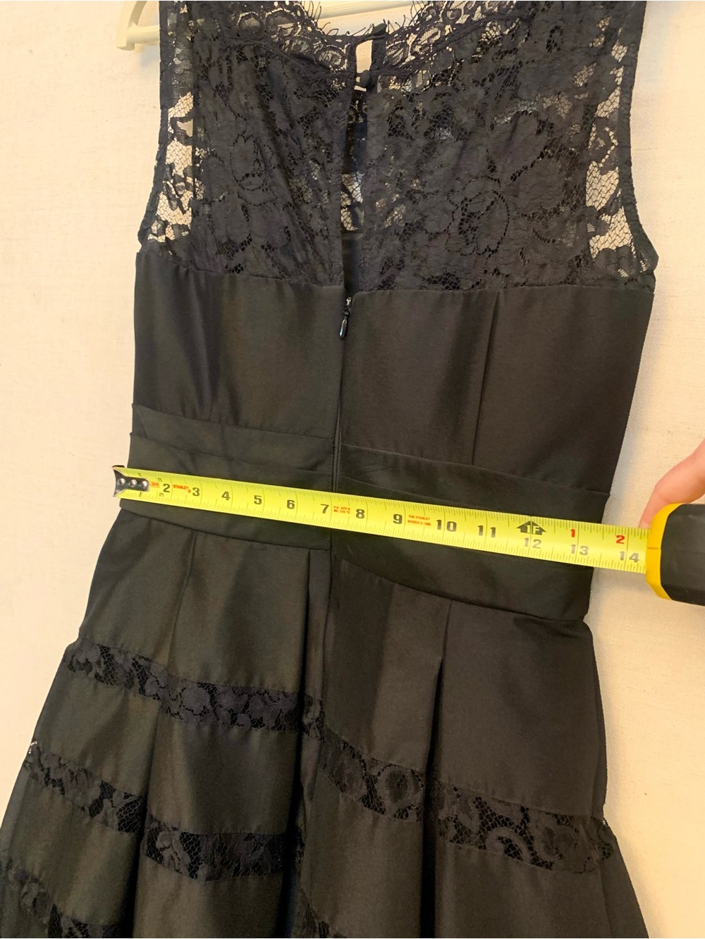 White House Black Market Black Lace Midi Dress, Size 4 - Picture 7 of 12